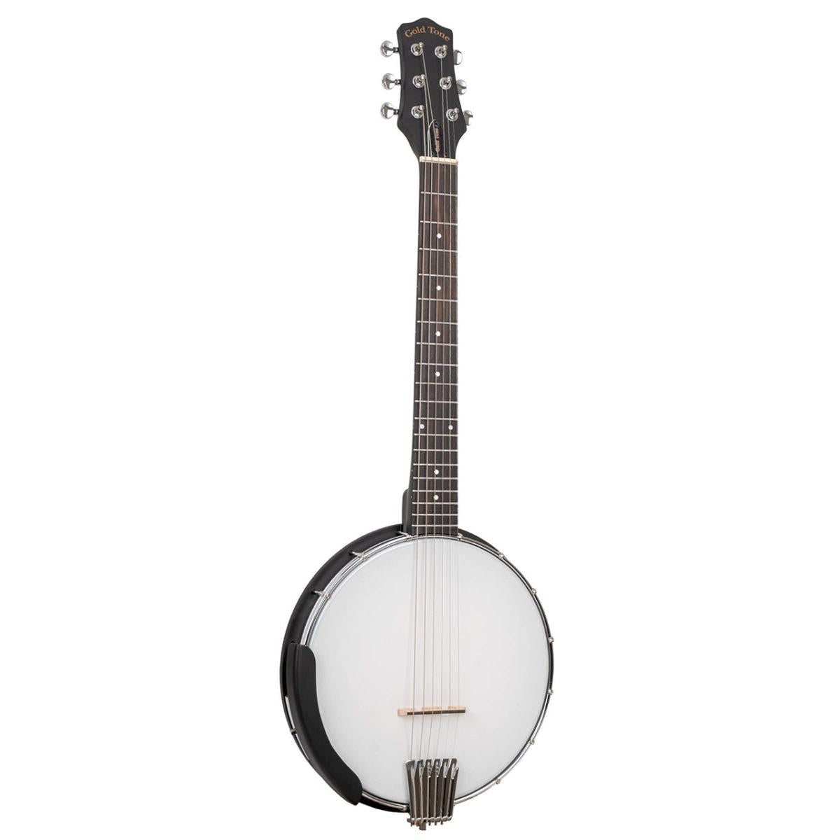 GOLD TONE AC-6 MINI 6-strenget open back banjo – kort skala | Inkl. taske