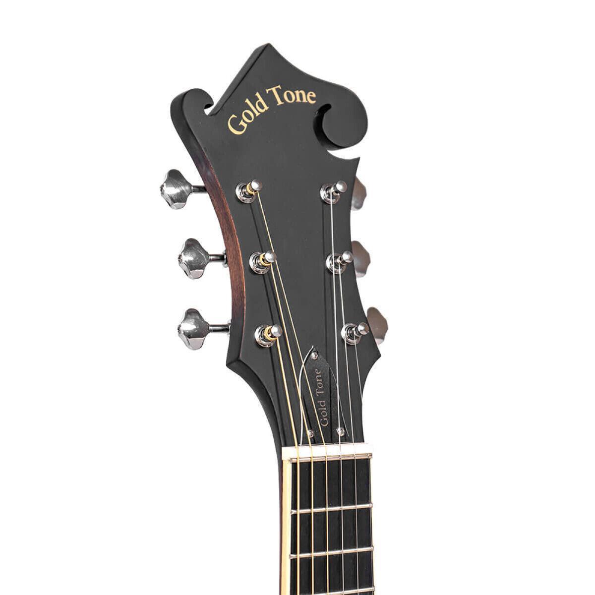 Gold Tone F-6 6-string Guitar Mandolin med F-style Krop, Pickup og Hard Case