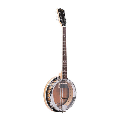 Gold Tone GT-750 Deluxe Banjitar med 6-strenget guitarhals og banjo-krop, med bell brass tone ring og pickup
