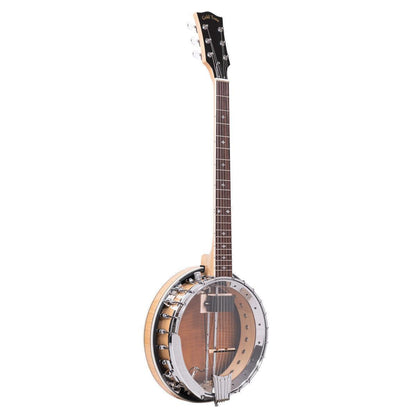 Gold Tone GT-750 Deluxe Banjitar med 6-strenget guitarhals og banjo-krop, med bell brass tone ring og pickup