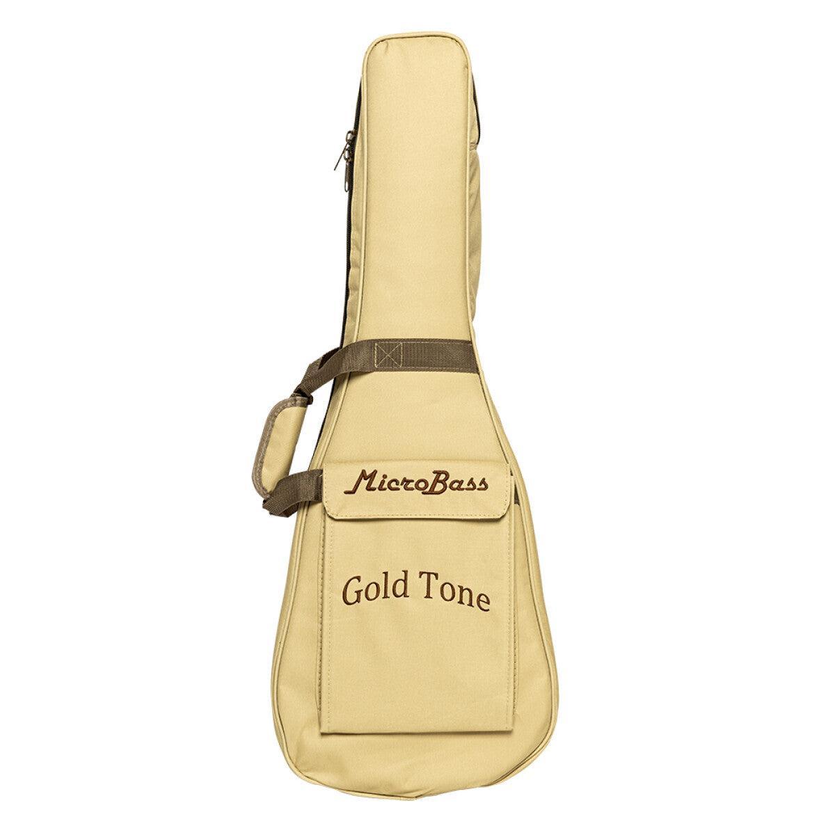 Gold Tone M-BASS25/FL 25" fretless akustisk-elektrisk mikrobas med mahogny topp och väska ingår