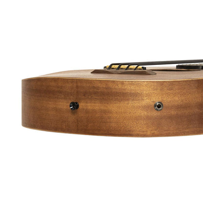 Gold Tone M-BASS25/L 25" akustisk-elektrisk mikrobas med mahogny topp och baksida ingår, vänsterhänt modell