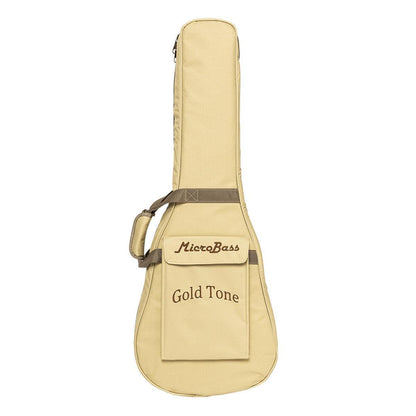 Gold Tone M-BASS25/L 25" akustisk-elektrisk mikrobas med mahogny topp och baksida ingår, vänsterhänt modell