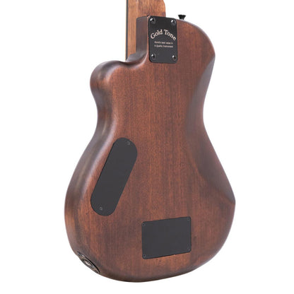 Gold Tone ME-BASS 23" elektrisk mikrobas med mahogny topp och baksida ingår