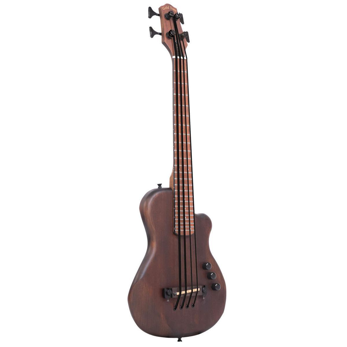 Gold Tone ME-BASS 23" elektrisk mikrobas med mahogny topp och baksida ingår