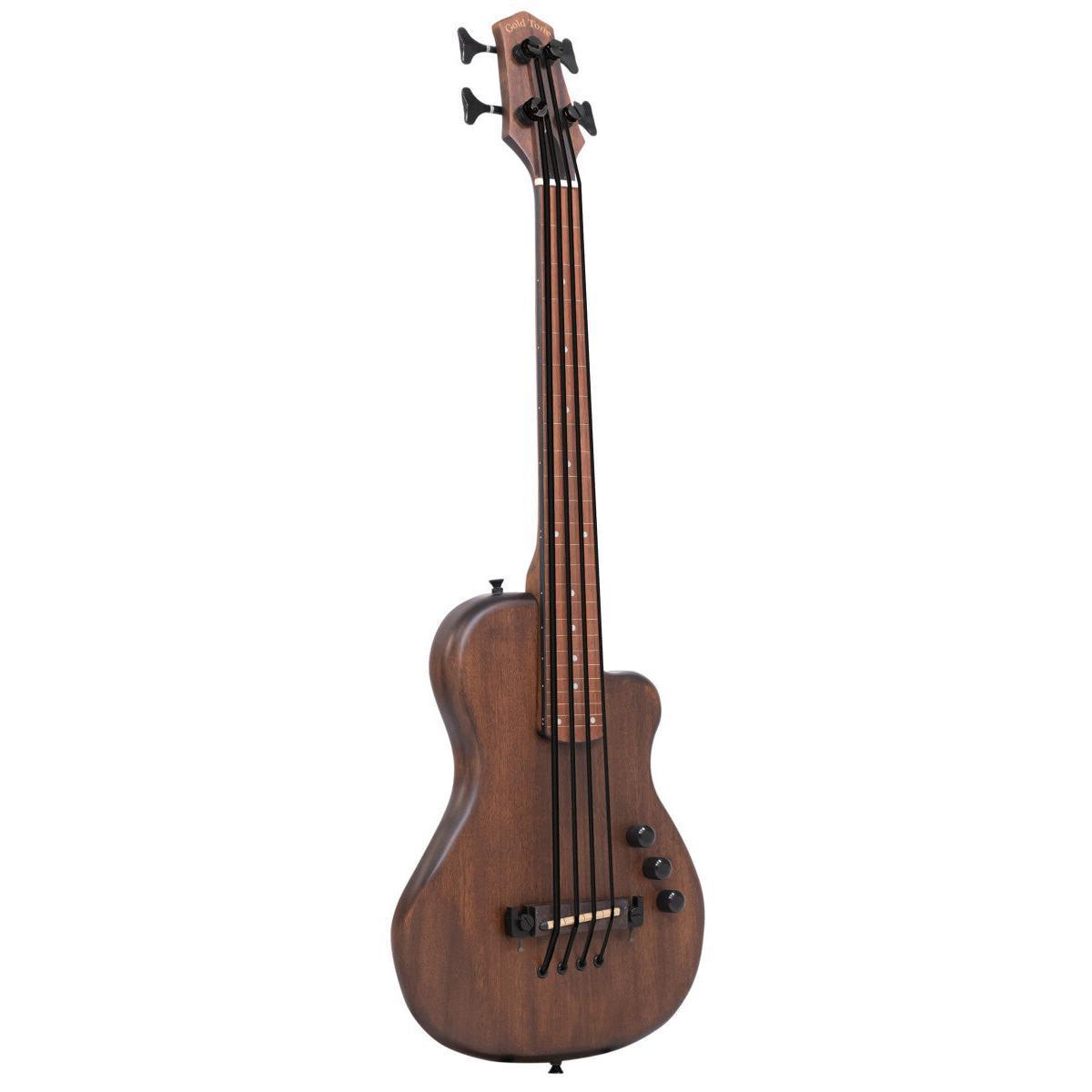 Gold Tone ME-BASS/FL 23" bandfri elektrisk mikrobas med mahogny topp och baksida ingår