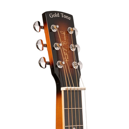 Gold Tone PBS-D Paul Beard Signature-Series Deluxe resonator guitar med kvadratisk hals og massivt flammeløn