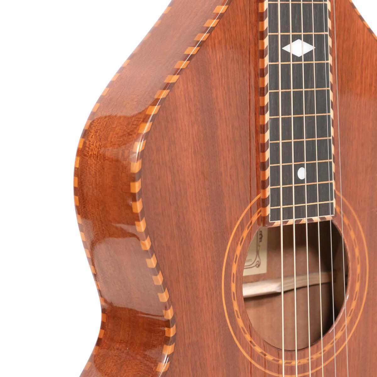 Gold Tone SM+ Weissenborn gitarr med massiv mahogny topp och hård skal