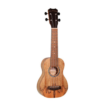 Islander MAS-4 Traditional soprano ukulele with spalted maple top