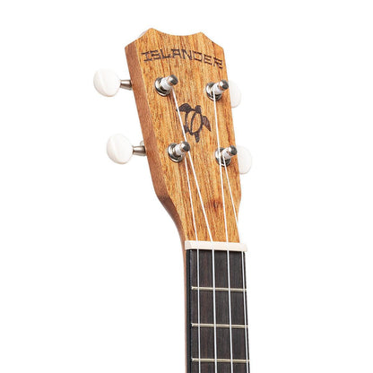 Islander MC-4-HNS Traditional concert ukulele with mahogany top and Honu turtle engraving