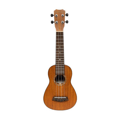 Islander MSS-4 Traditionell sopran ukulele med massiv mahogny topp