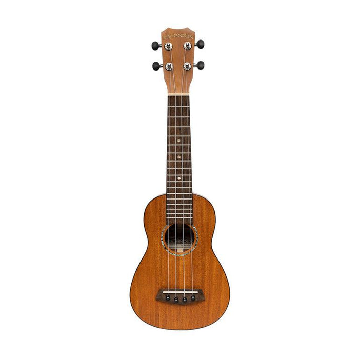Islander MSS-4 Traditionell sopran ukulele med massiv mahogny topp