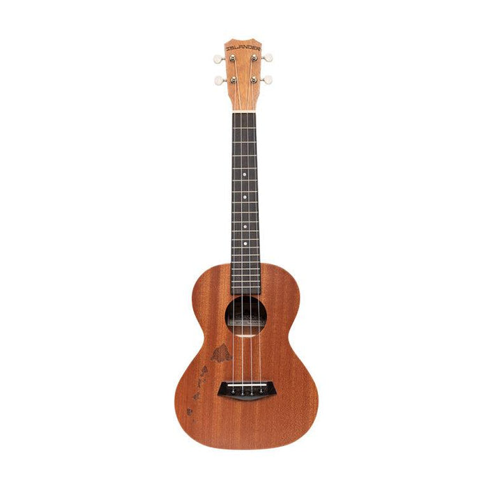 Islander MT-4-ISL Traditionell tenor ukulele med mahogny topp och gravyr på Hawaiiöarna