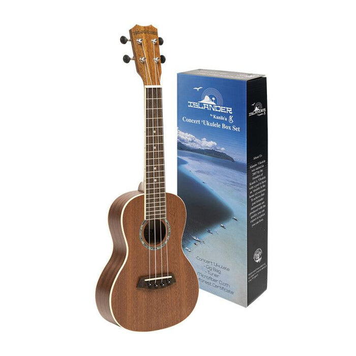 Islander PAT-BOX Traditionell mahogny konsert ukulele "reforest Hawai" MCB-4 + tillbaka