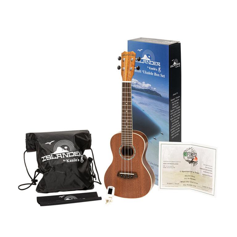 Islander PAT-BOX Traditional mahogni concert ukulele "reforest Hawai" MCB-4 + bag