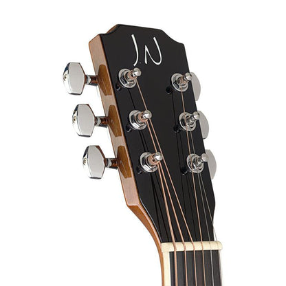 J.N Guitars BES-A DCB Dark cherryburst auditorium guitar m/massiv gran dæk