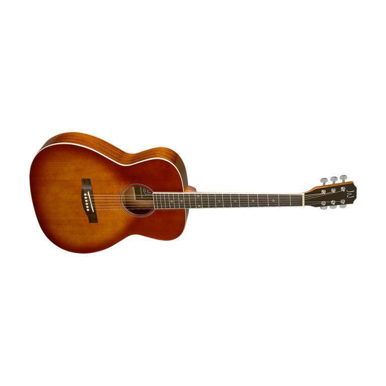 J.N Guitars BES-A DCB Dark cherryburst auditorium guitar m/massiv gran dæk