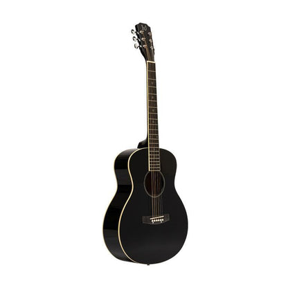 J.N Guitars BES-A MINI BK Acoustic travel guitar with solid spruce top, Bessie series