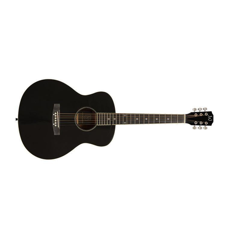 J.N Guitars BES-A MINI BK Acoustic travel guitar with solid spruce top, Bessie series
