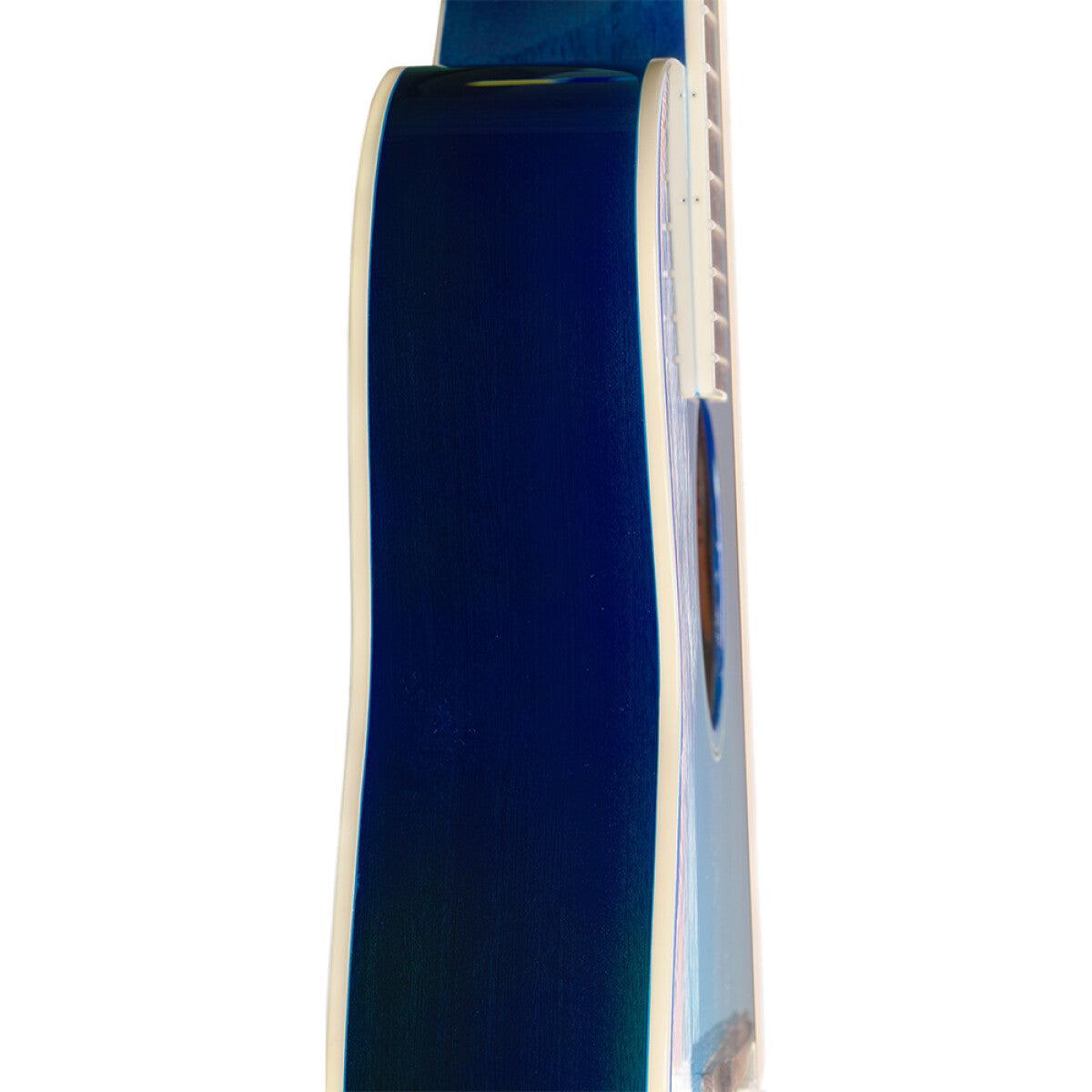 J.N Guitars BES-A TBB Transparent blueburst auditorium guitar m/massiv gran dæk