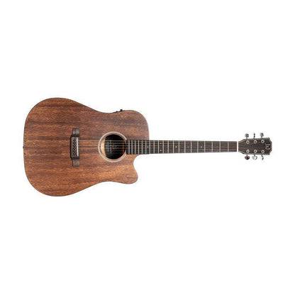 J.N Guitars DOV-DCFI Dreadnought guitar m/massiv mahogni dæk og Fishman Pick-Up