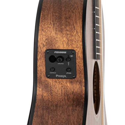 JN Guitars DOV-PFI Parlourgitarr med massiv mahognydäck och Fishman-system