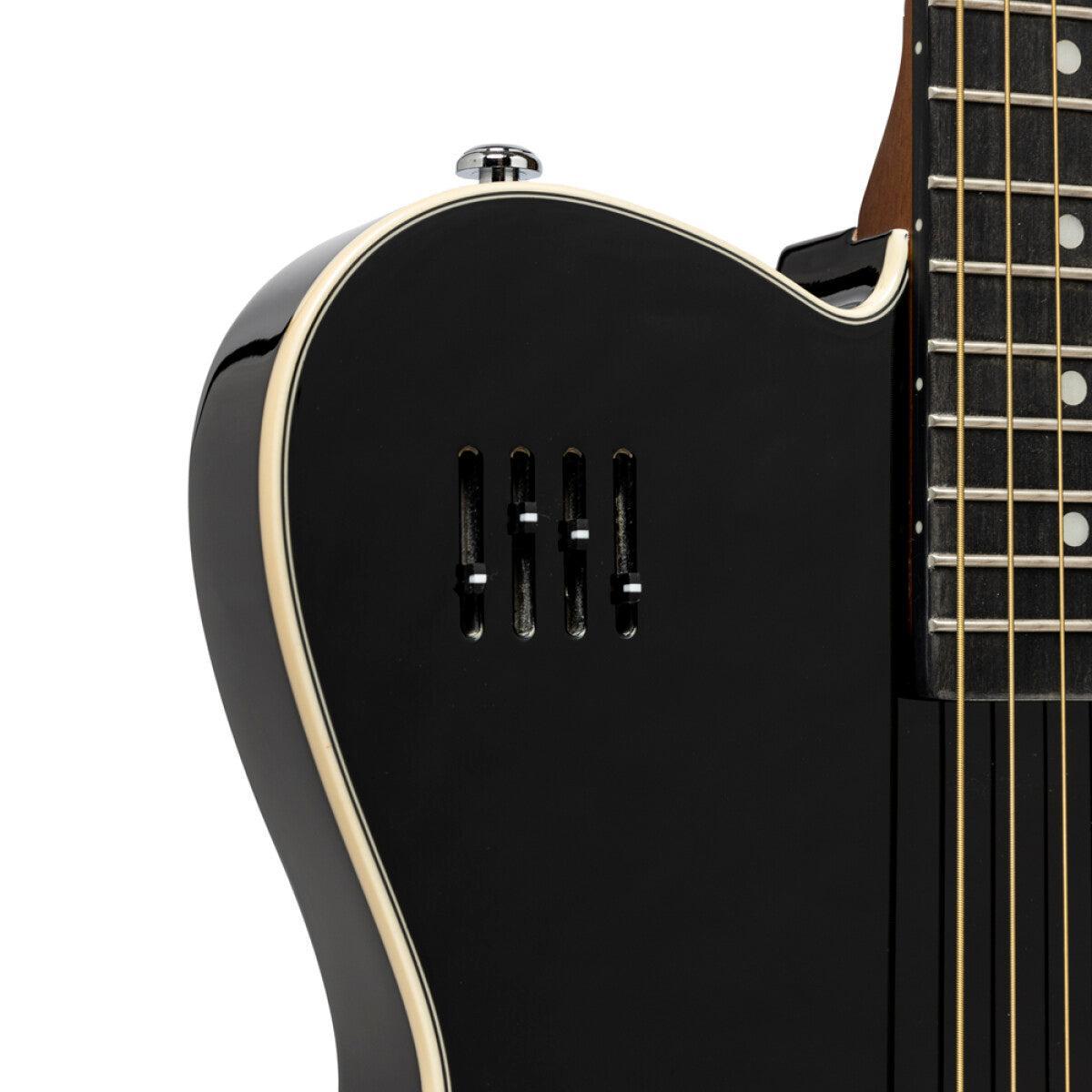 J.N Guitars EW3000CBK  western el-guitar m/massiv krop, sort