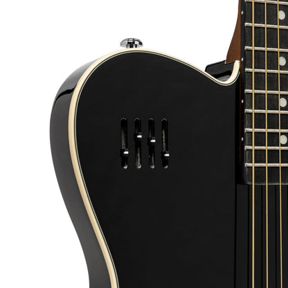 J.N Guitars EW3000CBK  western el-guitar m/massiv krop, sort