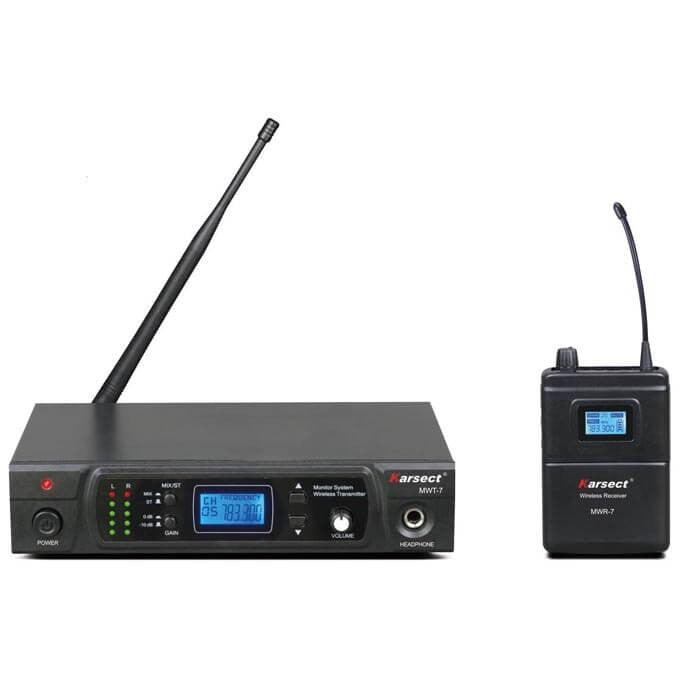 Karsect MWT-7-MWR-7 trådlös in-ear monitor 