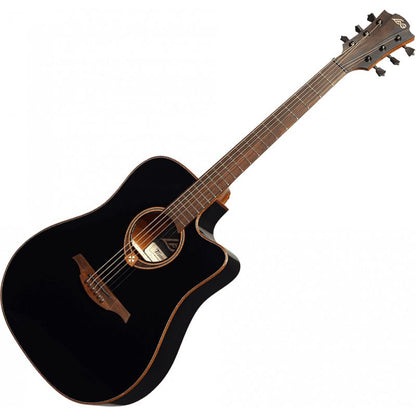 Lag Guitars T118DCE-BLK Dreadnought cutaway electro black