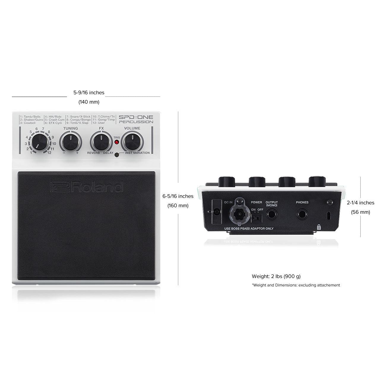 Roland SPD-One, SPD-1P Percussion Pad