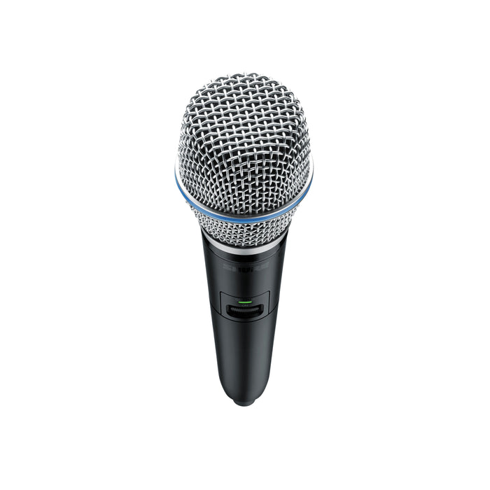 Shure GLXD24+E/B87A-Z4 trådlöst mikrofonsystem med BETA®87A mikrofonsystem