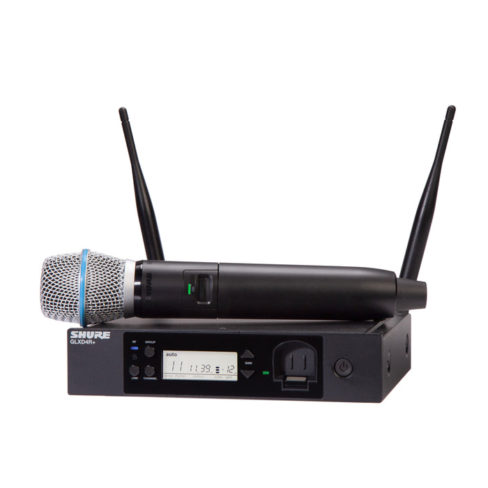 Shure GLXD24R+E/B87A-Z4 trådlöst mikrofonsystem med BETA®87A