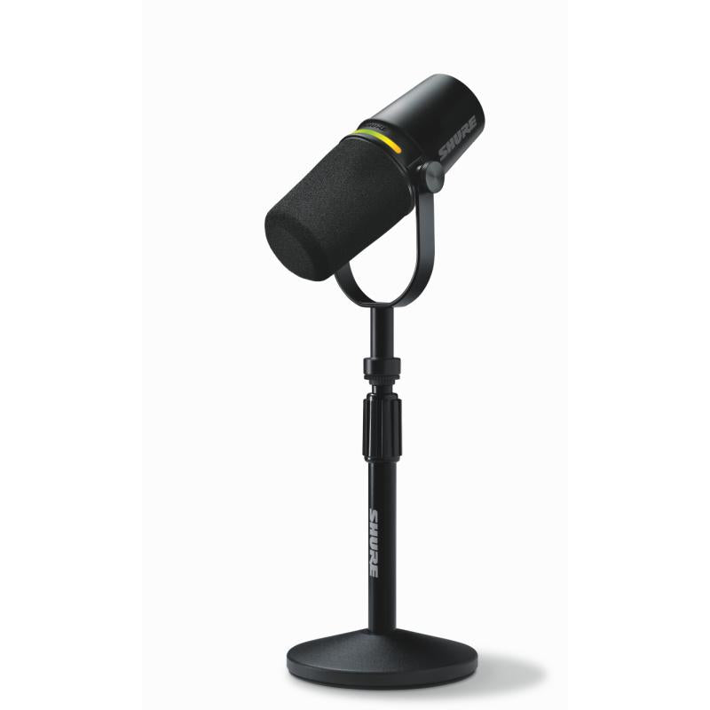 Shure MV7+-K XLR/USB SPEECH MICROPHONE, BLACK +STAND
