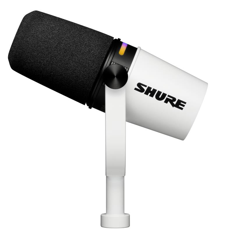Shure MV7+ W XLR/USB Speech Microphone, White