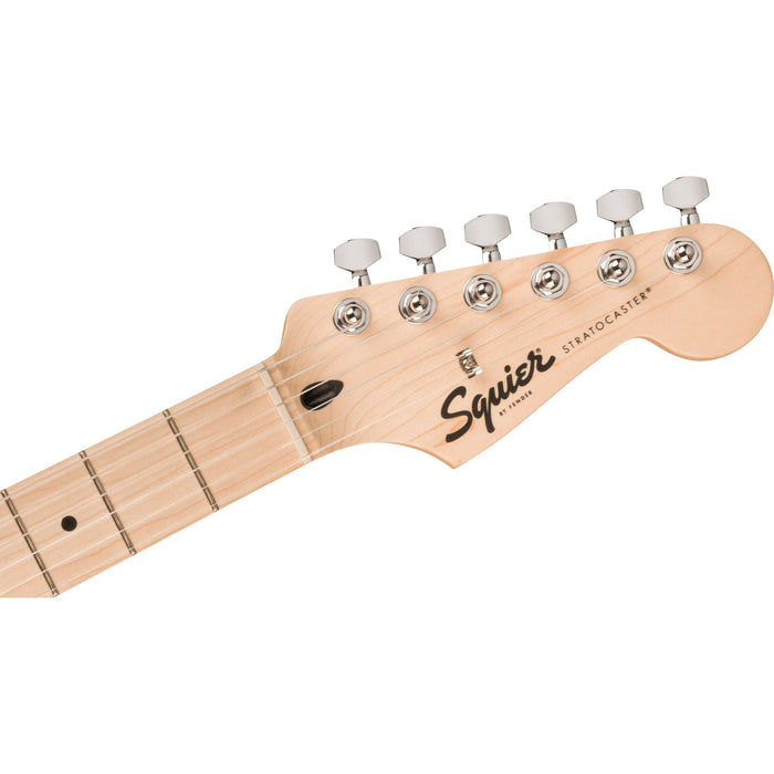 Squier Sonic™ Stratocaster® HT, greppbräda i lönn, vit pickguard, Arctic White