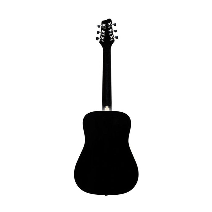 Stagg 3/4 Black Dreadnought Akustisk Gitarr Med Basswood Topp