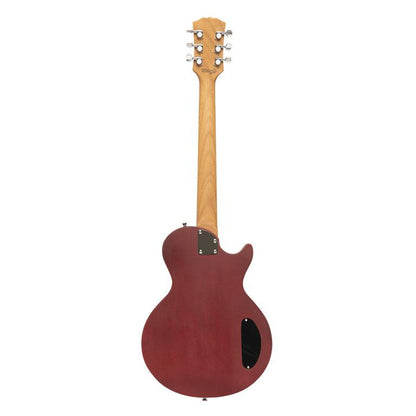 Stagg LP-style el-guitar m/P90, Cherry, venstrehåndet