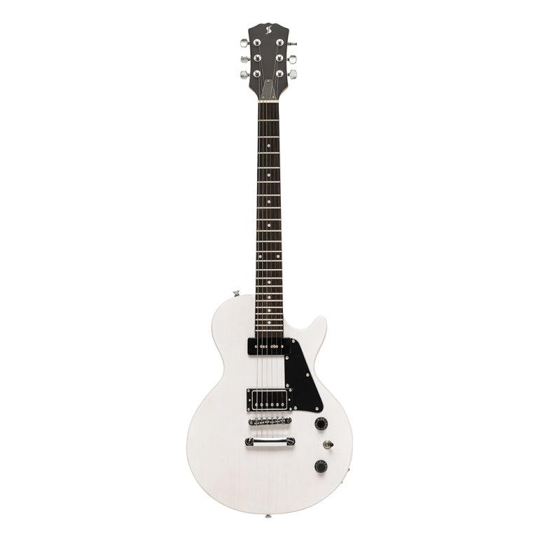Stagg LP type elguitar m/P90, White