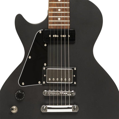 Stagg LP-type elguitar m/P90, sort, venstrehåndet
