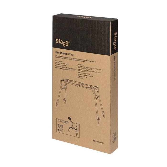 Stagg MXS-A1 PLUS justerbar mixer eller klaviaturstativ med sneda ben