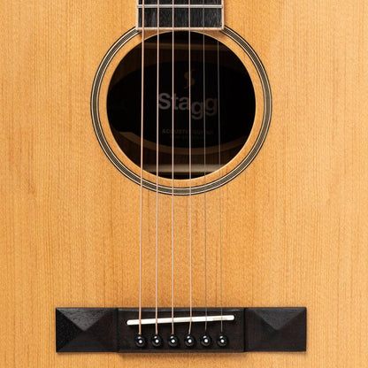 Stagg SA45 DCE-AC Dreadnought western guitar med grandæk og P.U.