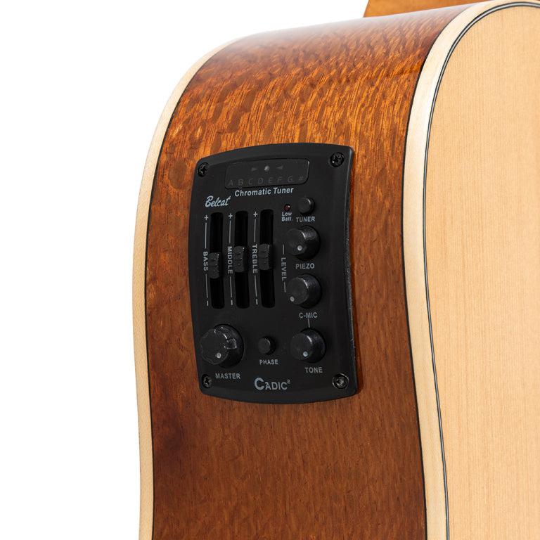 Stagg SA45 DCE-LW Dreadnought western guitar med grandæk og P.U.