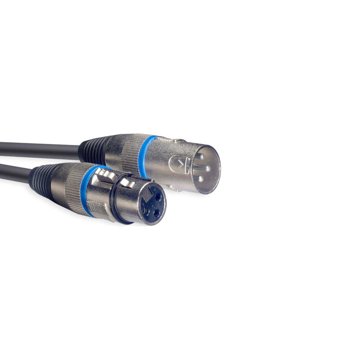 Stagg mikrofonkabel, Xlr/Xlr (M/F), 6 M (20'), blå