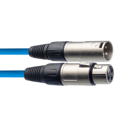 Stagg mikrofonkabel, Xlr/Xlr (M/F), 6 M (20'), blå