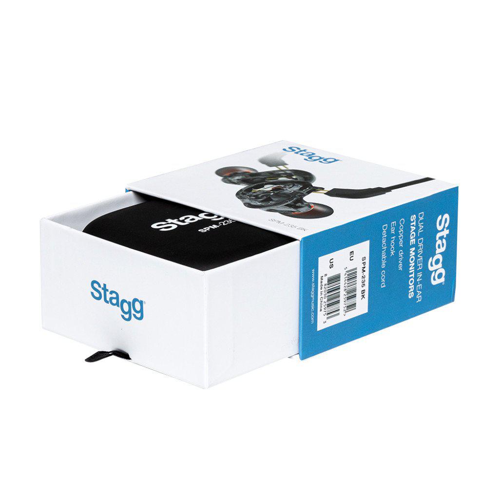 Stagg SPM-235 BK High-Resolution, 2 Drivers In-Ear monitors Black
