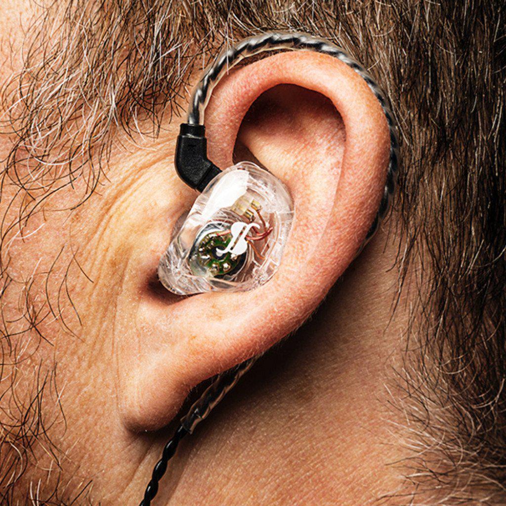 Stagg högupplöst, 2 drivrutiner In-ear-monitorer Transparent