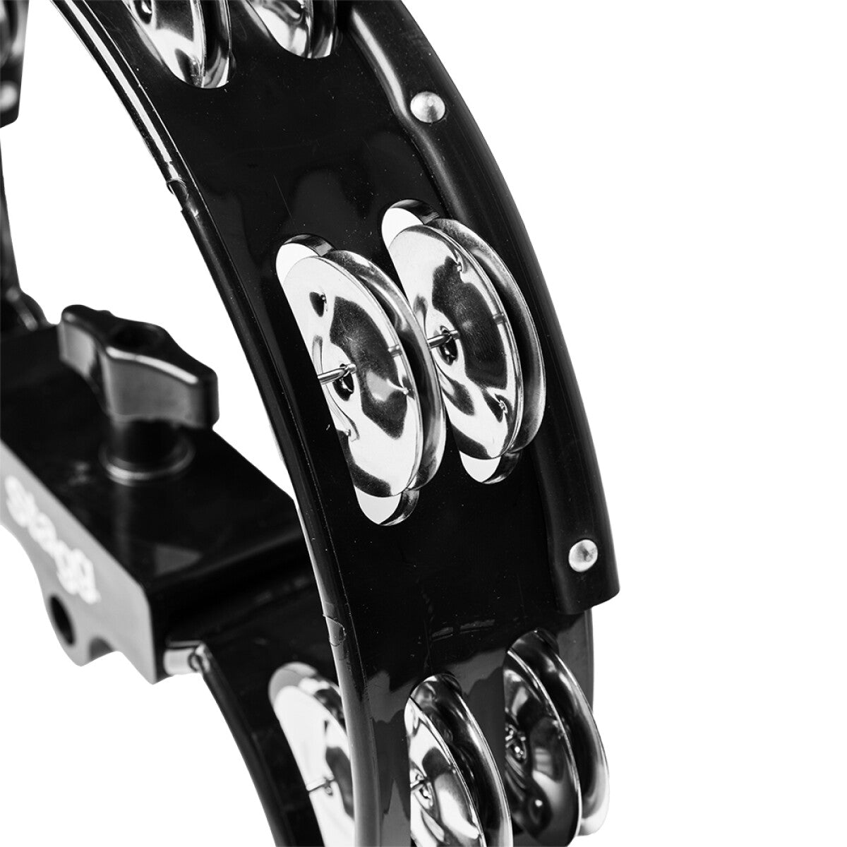 Stagg TAB-D BK halv måne hi-hat tambourin i plastik - 16 bjælder