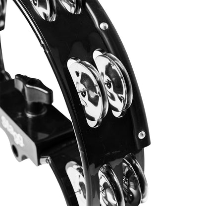 Stagg TAB-D BK halv måne hi-hat tambourin i plastik - 16 bjælder