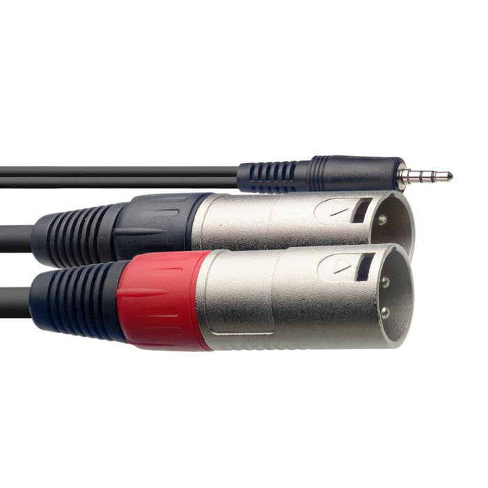 Stagg Y-kabel, Mini Jack/Xlr (M/M), 3 M (9')